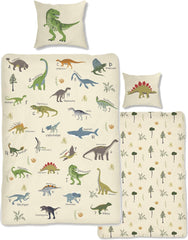 Skybrands Dino Bedtuchen 135X200 Jungen Bedtuchen Dinosaurier Baumwolle 2Tlg Kinder Bedtuchen Dinosaurier 135X200 + Beutel Naty Título predeterminado de la tienda
