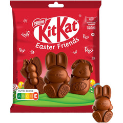 Mini figuras de Pascua de chocolate con leche y trozos crujientes de NESTLÉ, paquete de 2 (1 x 65 g)