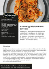 BioGourmet Pappardelle con Germen de Trigo - Pasta Ancha Orgánica para Guisos y Salsas - con Extra Nutrientes | 500 g Orgánico y Vegano