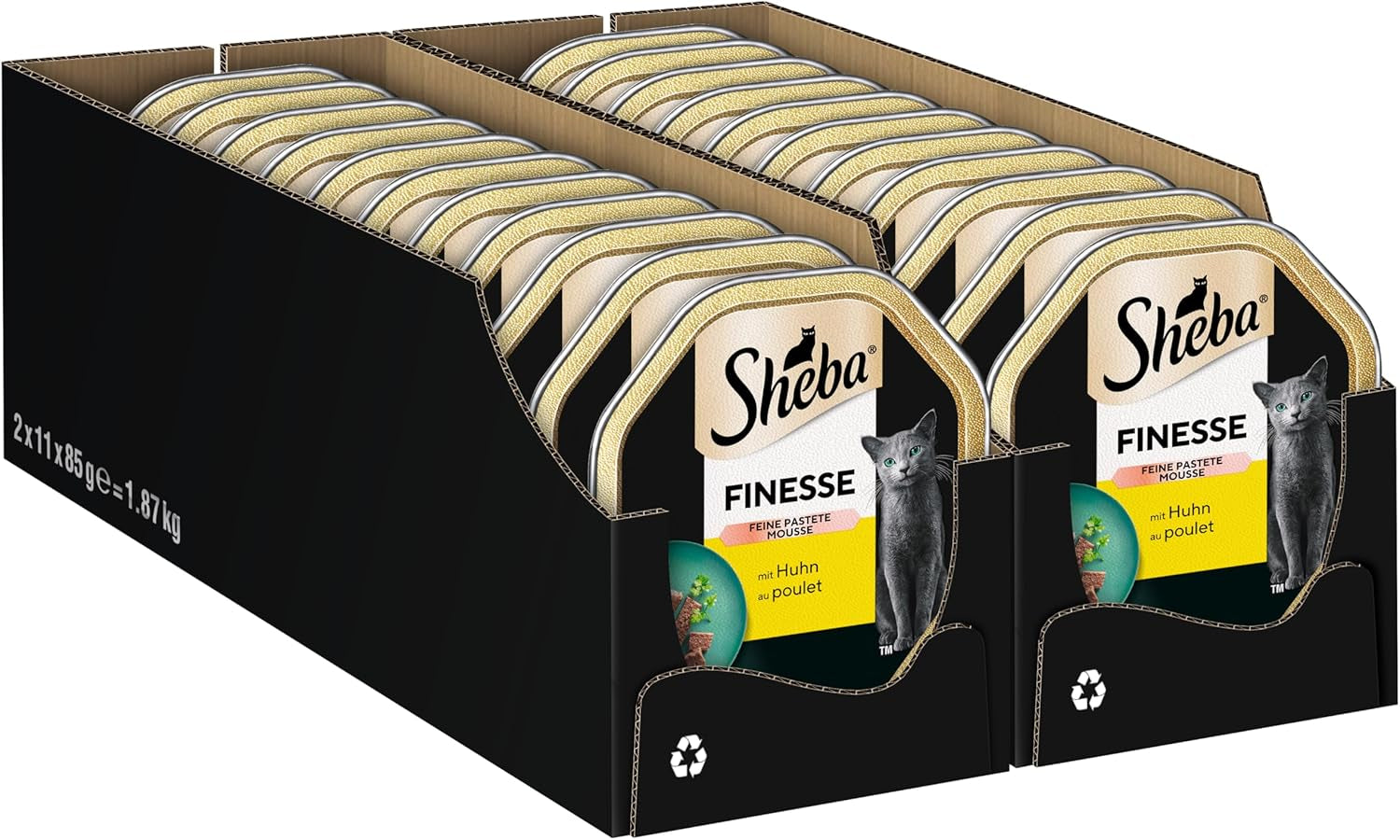 SHEBA Bowl Hrană umedă pentru pisici Finesse Fine Pâté With Chicken 22 X 85G