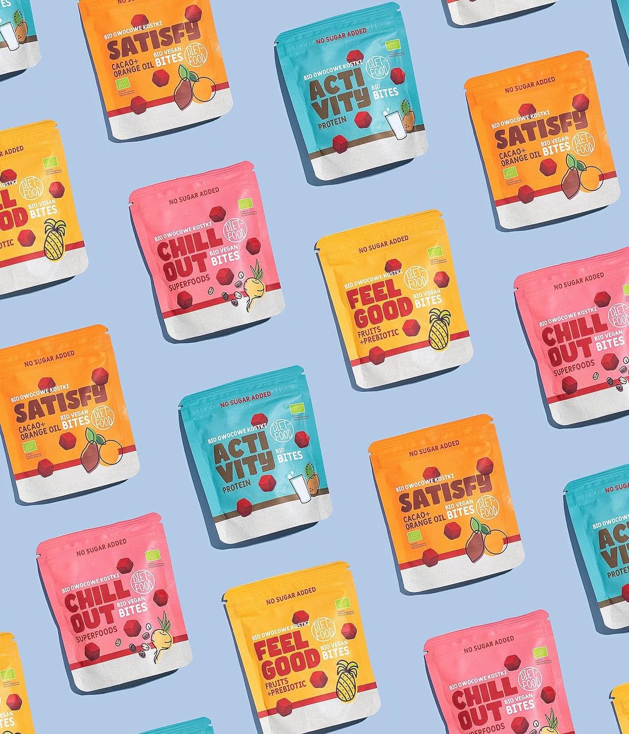 Cuburi de fructe organice, 100% fructe, 120 grame Produse deshidratate Naty Shop