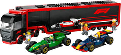 LEGO City Transporter F1 con coches de carreras RB20 y AMR24 F1 - Transporter de coches de juguete para los equipos de Fórmula 1 Red Bull y Aston Martin - Incl. 5 minifiguras: regalo para niños y niñas a partir de 8 años 60445 Juegos de construcción Besuche den LEGO-Store