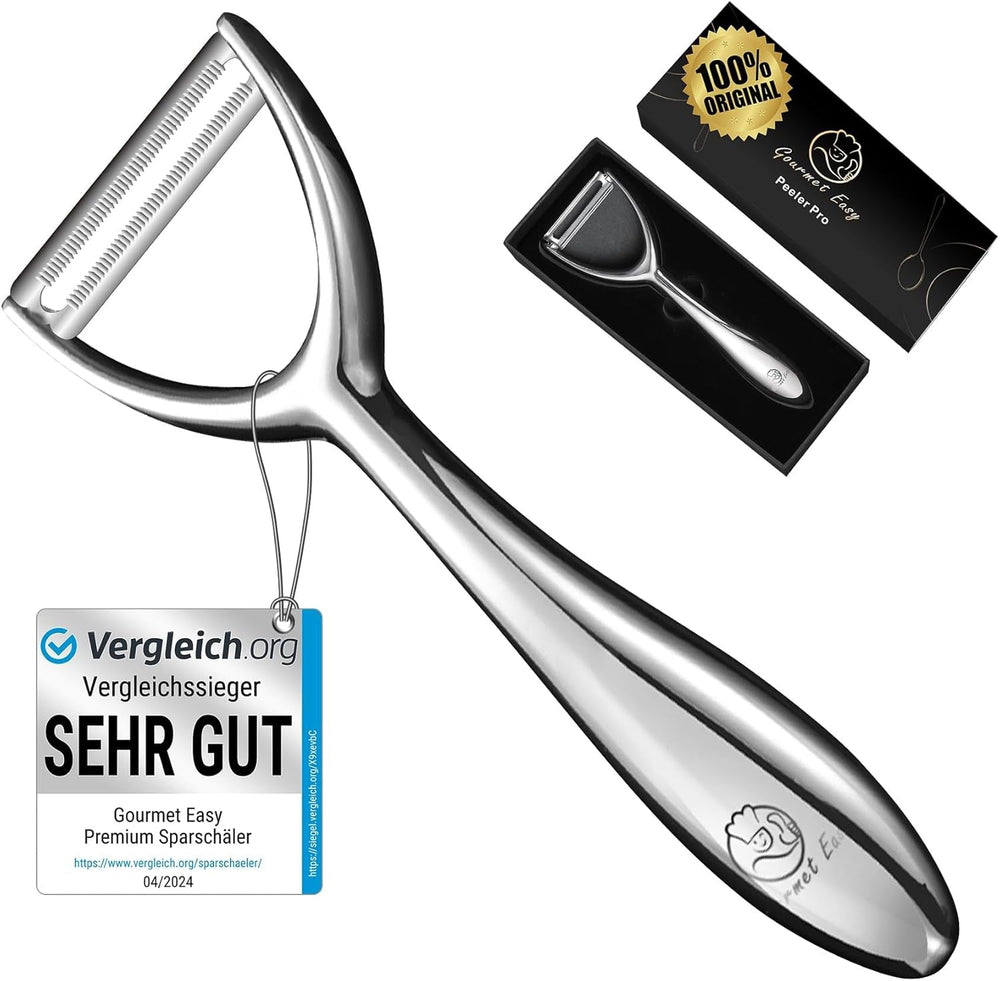 Pelador de Frutas y Verduras de Acero Inoxidable Premium Naty Shop Y Peeler