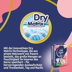 Safe Nights Girl, Ropa de dormir absorbente para niñas de 8 a 16 años (30 a 50 kg), paquete de 14