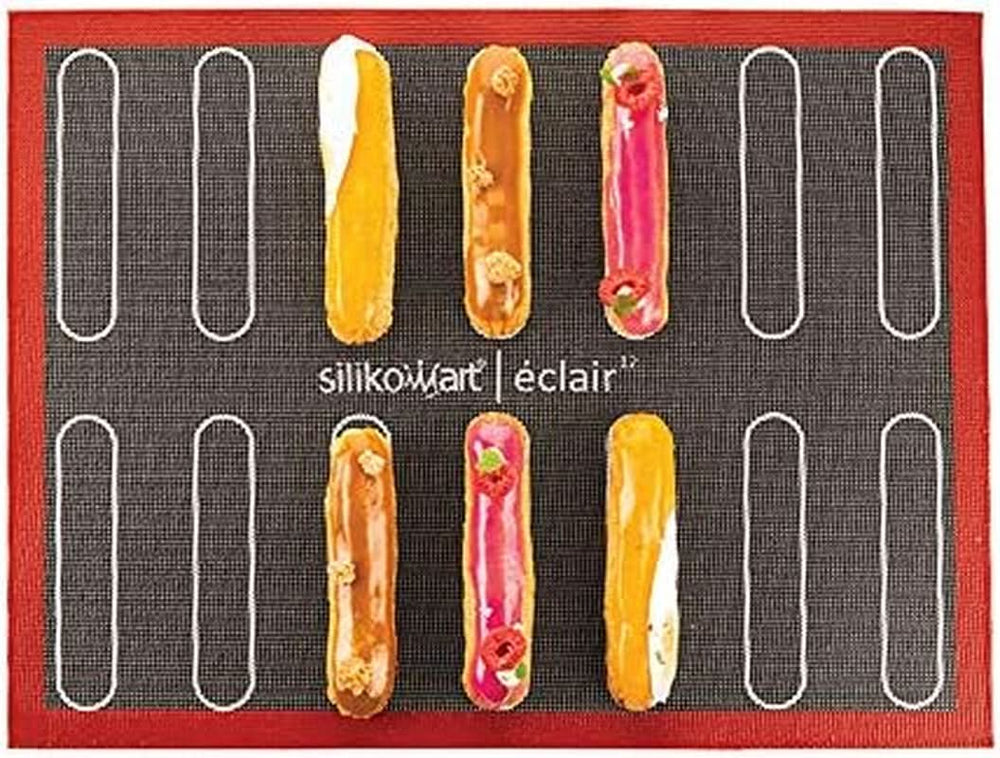 Silikomart Profesional, Tapete de Silicona Microperforado Para Hornear Eclair Dos Niñas 58,3 x 38,4 cm Cocina Naty Shop