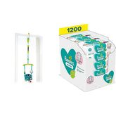 Bright Starts Juego de cierre de puerta de lujo con clip para marco de puerta seguro y estable y toallitas para bebés sensibles Pampers, 1200 toallitas (15 x 80)