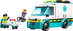 Ambulancia LEGO City - juguete con 2 minifiguras (patinador y conductor) - juguete educativo para niños y niñas a partir de 5 años - ideas para regalos de cumpleaños y fiestas 60451 Juegos de construcción Besuche den LEGO-Store