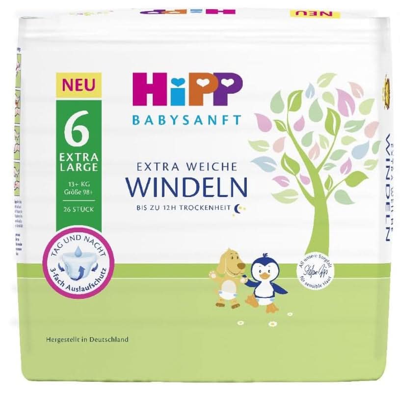 Pañales Hipp Extra Grande 6 Madre e Hijo Naty Shop