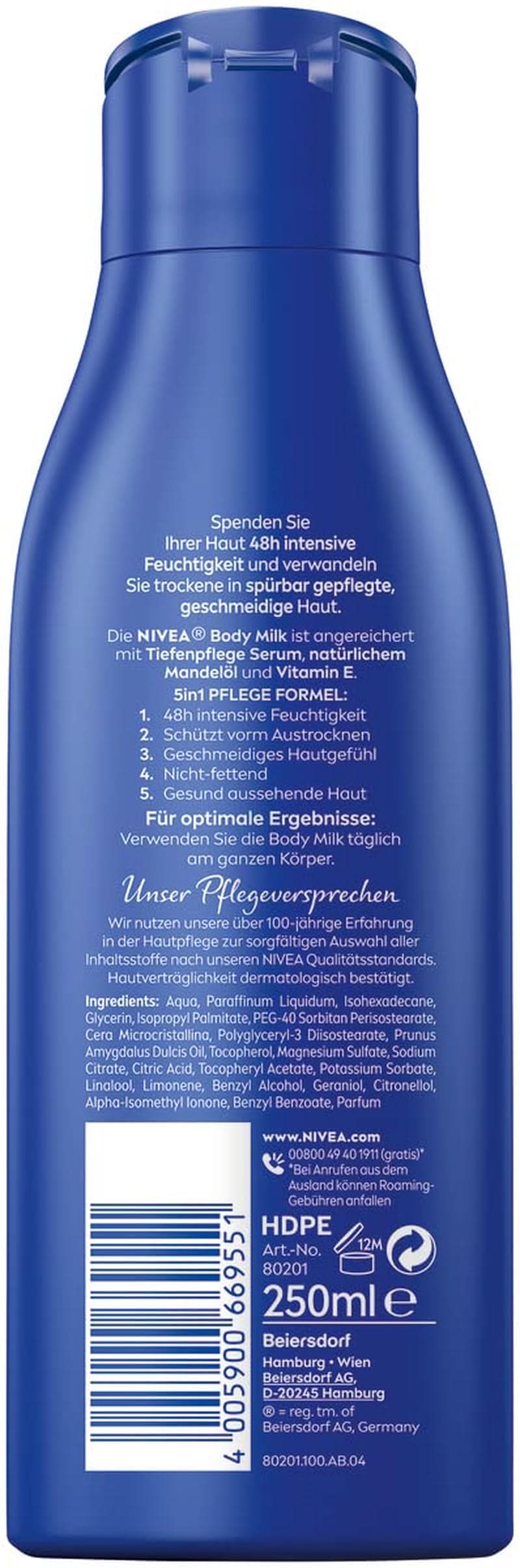 NIVEA Rich Body Milk, 250 ml Cosmetice si Infrumusetare Naty Shop