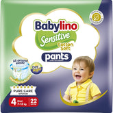 Pañales Sensitive Cotton Soft, talla 4, Pants Maxi (7-13 kg), 22 piezas