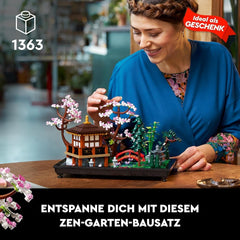 Lego Icons Garden Of Silence - Set de jardín botánico zen para adultos con flores de loto - Decoración de escritorio personalizable de inspiración japonesa - Regalo para mujeres y hombres 10315 Juegos de construcción Besuche den LEGO-Store