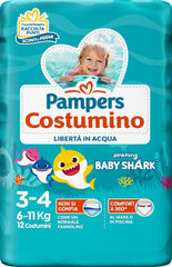 Pampers Il Costumi, 12 piezas, talla 3 (6-11 kg)