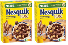 Cereal Dúo NESTLÉ, Cereal de Chocolate Marrón y Blanco y Cereal Integral (1 x 325g)