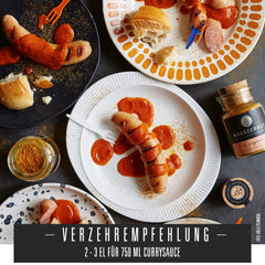 Ankerkraut Currywurst, 90 g en vaso de corcho, Gewürzmischung zum Anmischen selbstgemachter Currywurst-Sauce oder als Topping