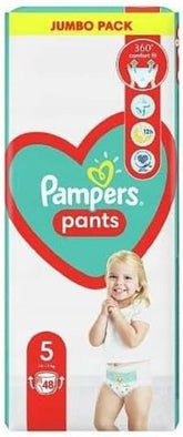 Pañales Pampers Pants talla 5 (12-17 kg), 48 piezas, Protección y comodidad Pampers en pañales fácil de aplicar Madre e Niño Naty Shop
