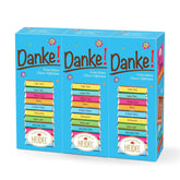 Barras de chocolate con leche Heidel Thank You 3x80 g, 16 minibarras de 5 g por paquete, Varias expresiones de agradecimiento, Exquisita idea de regalo