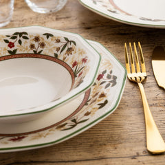 Set de veselă ceramică ASSAM, 12 piese, pentru 4 persoane