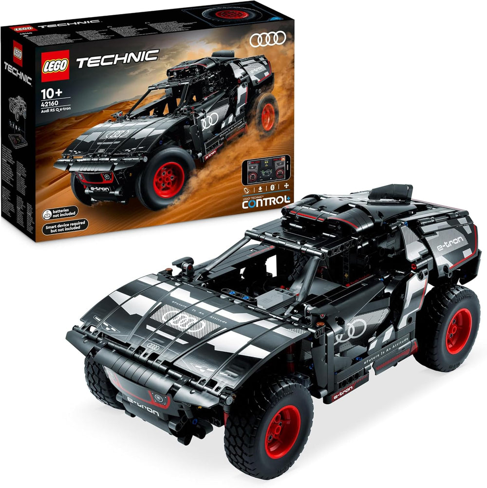 LEGO 42160 Technic Audi RS Q e-tron, Rallye-Auto-Spielzeug, Dakar-Rallye-Geländewagen, App-steuerter RC mit Control+, Geschenk für Jungen, Mädchen y Fans ab 10 Jahren zum Bauen