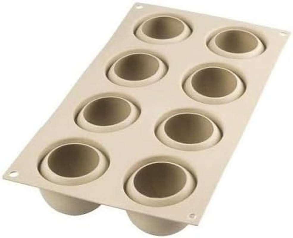 Silikomart, Formă pentru prăjiturele Tartufo de silicon, 8 Monoportii, Ø 62 H 52 mm Bucatarie Naty Shop