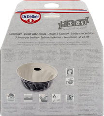 Dr. Oetker Gugelhupfform Ø 22 Cm BACK-TREND, Backform Für Gugelhupf, Runde Bundform Aus Stahl Mit Keramisch Verstärkter Antihaft-Beschichtung (Farbe: Creme/Anthrazit), Menge: 1 Stück Moldes y bandejas para hornear Naty Shop
