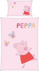Juego de ropa de cama infantil Peppa Pig, 100 x 135 cm y 40 x 60 cm, algodón Ropa de cama - infantil Naty Shop Default Title
