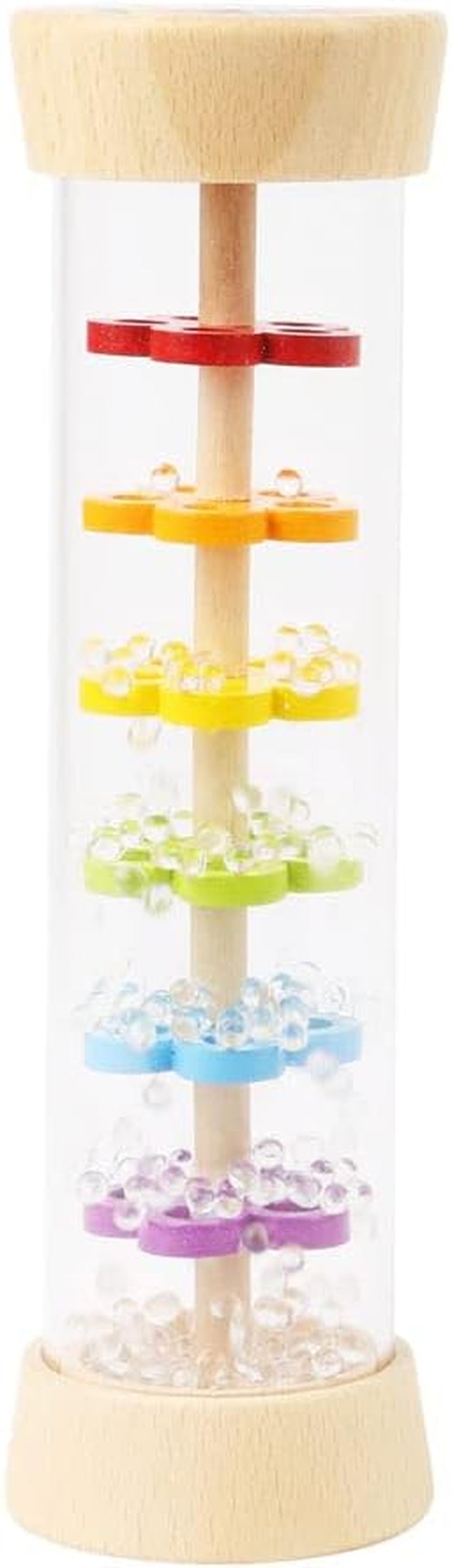 Small Foot rainmaker rattle "Safari", jucărie senzorială fascinantă din lemn, pentru copii începând cu vârsta de 6 luni, 12458 Jucarii Bebe Naty Shop Rainmaker