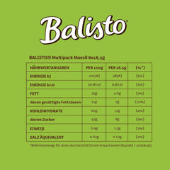 BALISTO® Multipack Muesli, Cereales y Pasas, 8x18,5g