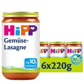 Hipp Pasta Bambini - Lasaña con verduras, pack de 6 (6 X 220 g) Madre e Hijo Naty Shop