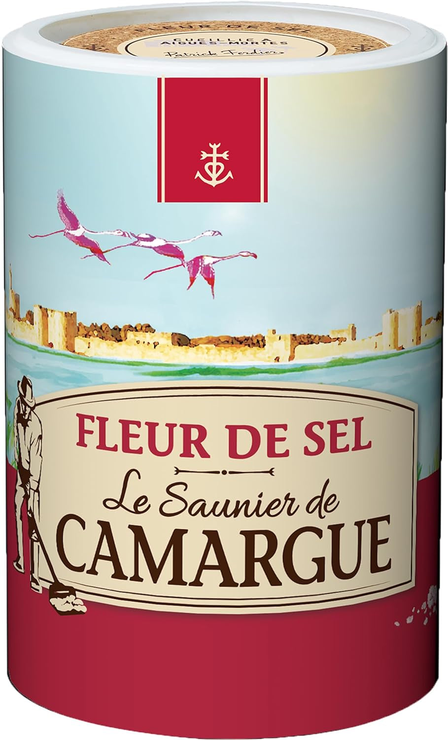 Le Saunier de Camargue Fleur De-Sel en dosis de 1 kg, Premium Meersalz aus Süd-Frankreich, Ideal zum Verfeinern von Gerichten