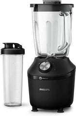 Philips Batidora y batidora con base - 600 W, vaso de 2 litros, aplicación Homeid, 2 funciones de calentamiento + función de impulso, problema, función de trituración de hielo (HR2291/41) Kitchen Naty Shop