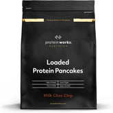 Protein Works - Pfannkuchen de proteínas cargadas | Premium Pfannkuchen Mischung | Tortitas Eiweiss | Panqueques proteicos | 8 porciones | Naturalmente | 500G Mezcla para hornear y cocinar Naty Shop 500 G (1Er Pack) Natürlich