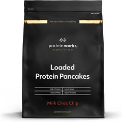 Protein Works - Pfannkuchen de proteínas cargadas | Premium Pfannkuchen Mischung | Tortitas Eiweiss | Panqueques proteicos | 8 porciones | Naturalmente | 500G Mezcla para hornear y cocinar Naty Shop 500 G (1Er Pack) Natürlich