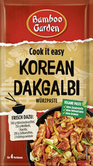 Jardín de bambú - Dakgalbi Würzpaste coreano | Zum Marinieren von Hühnchen, Gemüse und Tofu | Para 4 porciones | Ingredientes veganos y naturales | 50 gramos en bolsa
