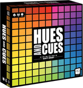El OP | Juego de mesa multilingüe Hues and Cues en alemán para toda la familia | Juego de fiesta para 3-10 jugadores | Juego animado de adivinanzas de colores | Conecta pistas de 480 cuadrados de colores