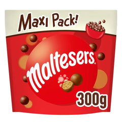 Maltesers, bolas de chocolate con un centro crujiente y ligero, aireado, snack de chocolate, 1 paquete (1 x 300 g)