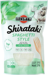Fideos de harina Konjac estilo espagueti Miyata Shirataki 1 paquete (1 x 270 g)