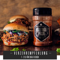 Ankerkraut Pull that Piggy, cerdo desmenuzado BBQ-Rub, Gewürzmischung zum Grillen, 220 g im Streuer
