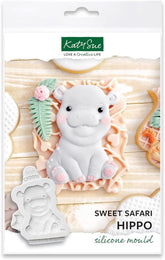 Katy Sue, Fundición de Silicona Sweet Safari, Naty Shop Cocina Hipopotam