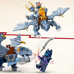 LEGO NINJAGO Riyu, el Dragón Bebé, Juguete Dragón con 3 minifiguras, Juguete Ninja para construir para niños y niñas de 6 años, Regalo lleno de acción para niños 71810 Juegos de construcción Besuche den LEGO-Store