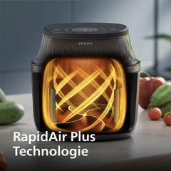 Philips Airfryer 3000 Series 6,2L, Ventana de cocción, 16 funciones de cocción en 1, Tecnología Rapidair plus, Eliminación de grasas, Aplicación de recetas Electrodomésticos Homeid Naty Shop