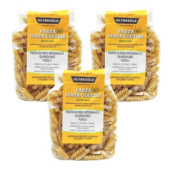 - Bio-Reis- und Quinoa-Pasta sin gluten, Fusilli-Format - glutenfree Pasta mit Vollkornreismehl und weisser Quinoa aus biologischem Anbau, vegan, Packung mit 3 Packungen à 350 g