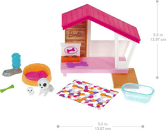 Barbie GRG78 - Mini Playset con 2 perros, casita y accesorios, regalo para niños de 3 a 7 años Naty Shop Muñecas