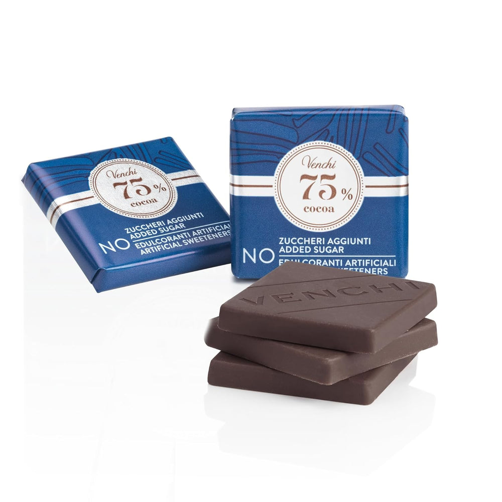 Venchi – Granblend Extra Black 75% SIN Azúcar Añadida, 1 kg – SIN Edulcorantes Artificiales – Sin Gluten – Vegano