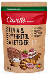 Stevia + Eritritol Edulcorante 1:3, 1G = 3G Azúcar, 850 gramos Edulcorantes Naty Shop