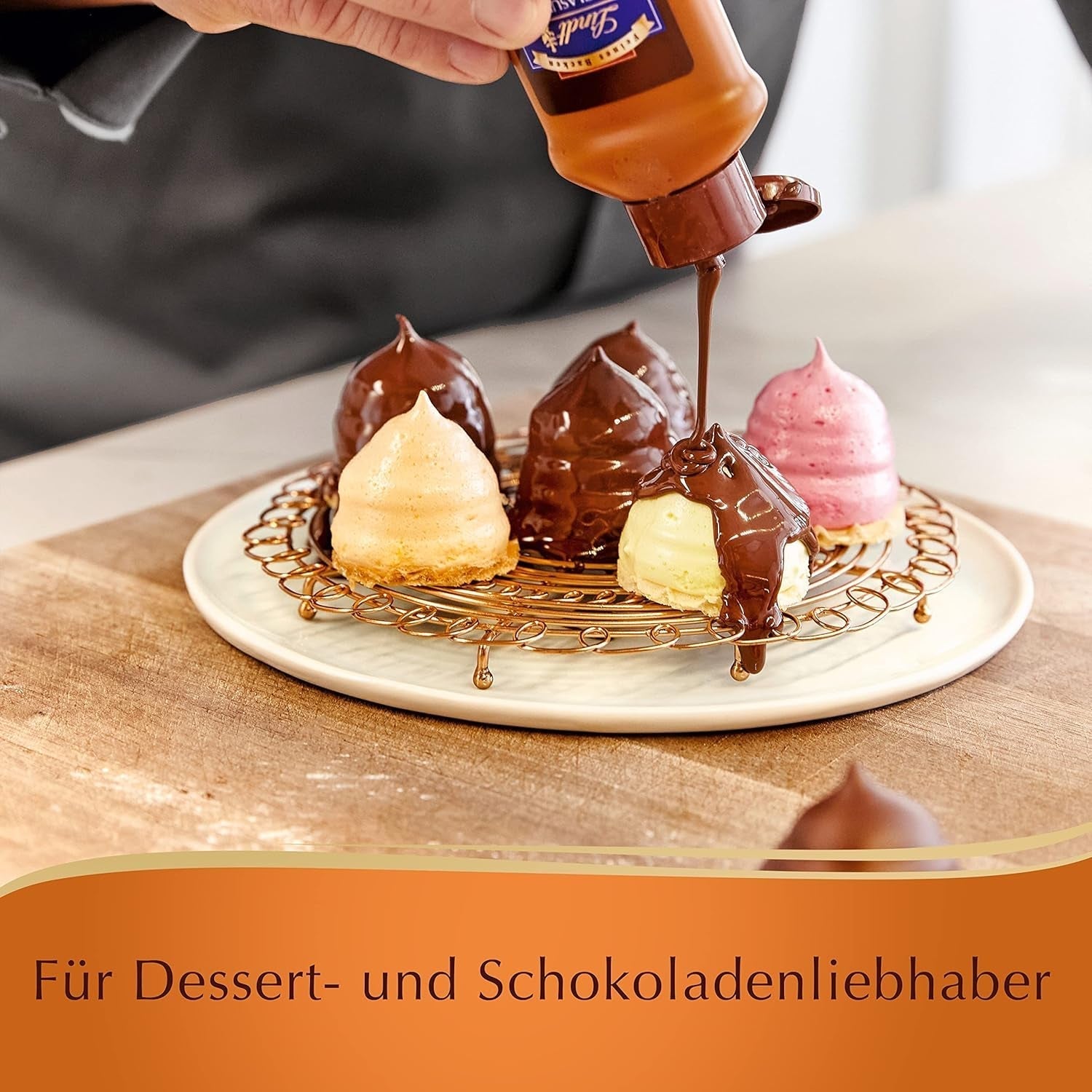 Lindt Schokolade - GLASUR Vollmilch | 10 X 200 G | Vollmilch Glasur Für Einen Feinen Überzug Bei Kuchen, Torten, Gebäck Oder Eis | GLASUR | Backen | Schokoladengeschenk Glazuri si Decor Naty Shop