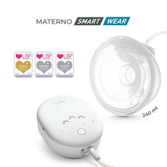 Nuvita Materno Smart Wear 1287W - Sacaleches eléctrico portátil manos libres - Tecnología trifásica, personalizable, portátil, kit de conversión de sacaleches doble disponible Accesorios Alimentación y Lactancia Tienda Bebe Naty
