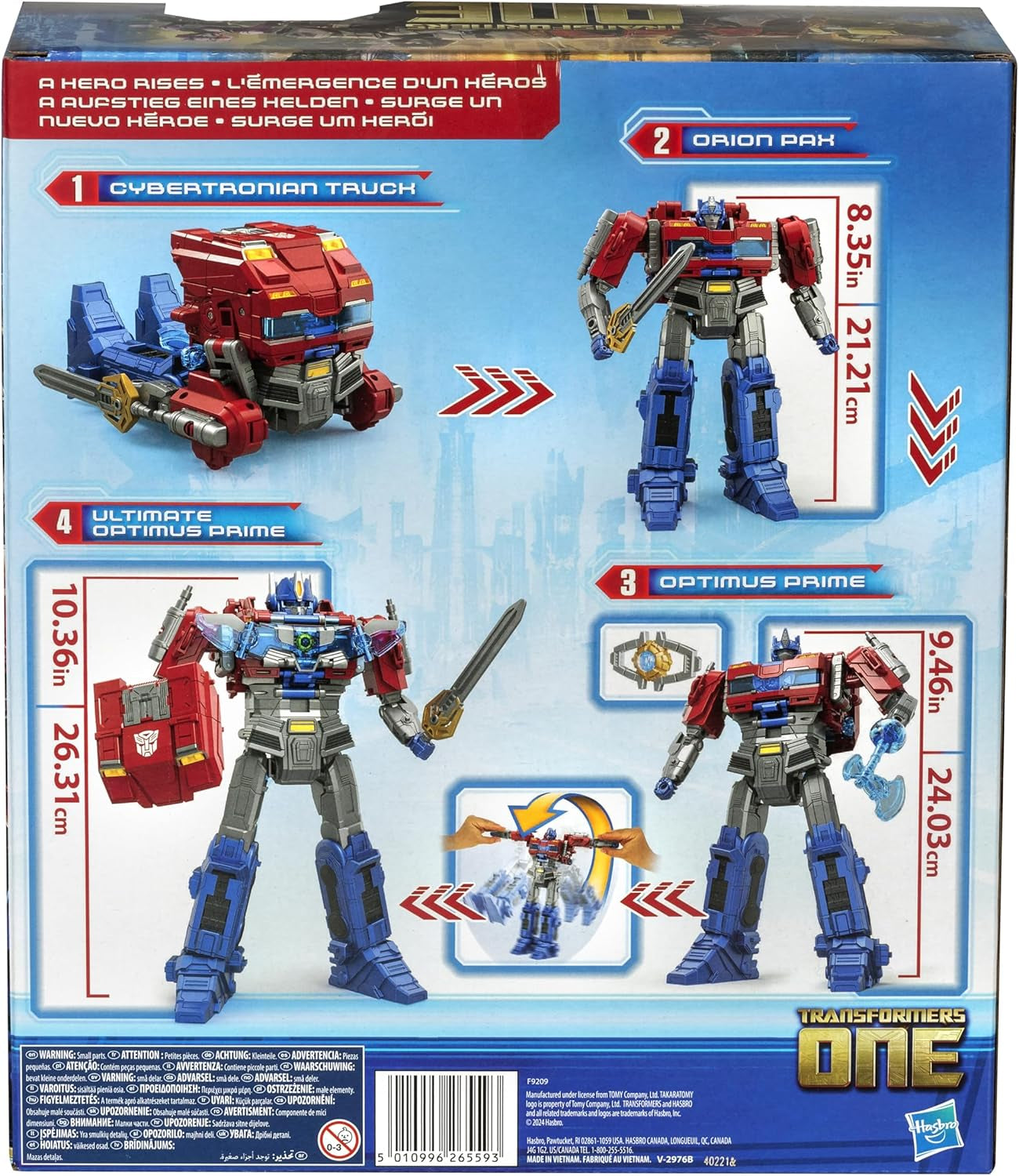 Transformers One Power Flip Optimus Prime (Orion Pax) figurină interactivă Action figures Naty Shop