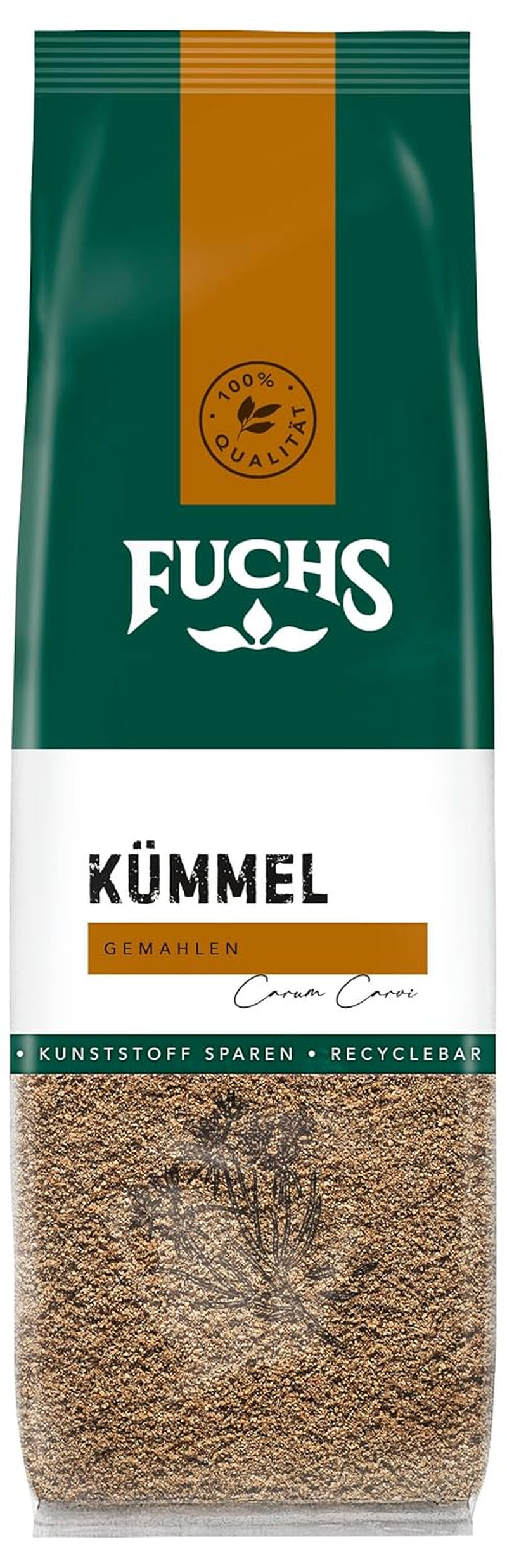 Fuchs Gewürze - Kümmel gemahlen im recyclebaren Nachfüllbeutel - 55 g