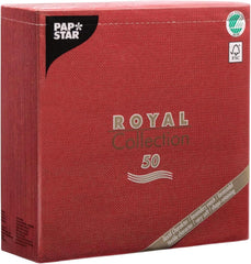 Papstar 11608 50 de șervețele "Royal Collection" 1/4 fold 40 X 40 cm, Bordeaux