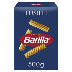 Barilla Pasta Classic Fusilli No. 98 de trigo duro de alta calidad, siempre al dente, Chili, Spaghetti, Fusilli, Penne, Italiano, 500g